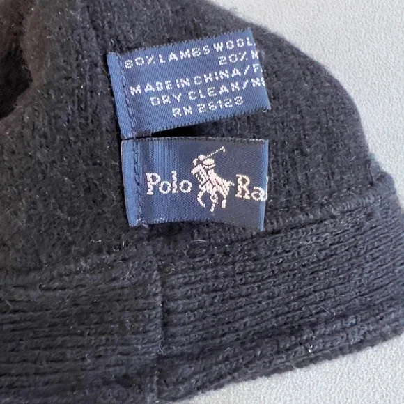 Polo Ralph Lauren Men Black Wool Flat Cap - Picture 11 of 12